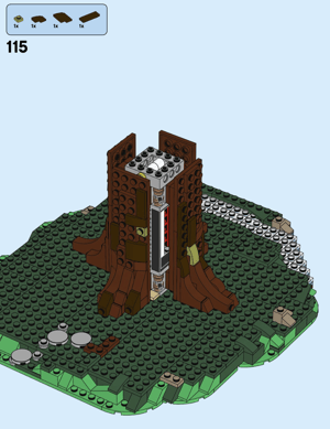 Lego tree base in progress